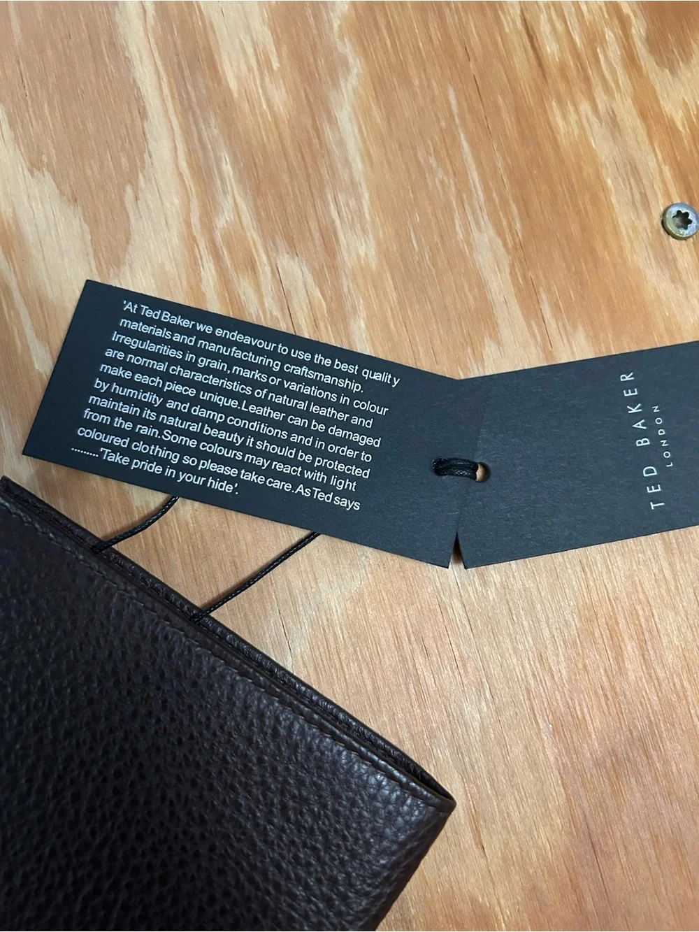 Ted Baker Pebbled Leather Wallet NWT - Picture 4 of 9